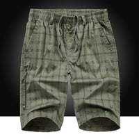 CLLIOS muške kratke hlače opuštene fit multi džepove kratke hlače Radne vojne kratke hlače Klasične