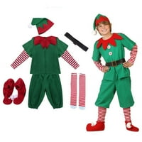 Božićni genie kostim, novogodišnje stranke bombona, dječji santa claus cosplay odijelo, obiteljski božićni