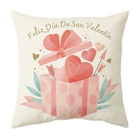 Mashaouyo Pink Valentinovo poklon ljubav crtani crtani print bacanje jastuka nova kuća mekani ukras