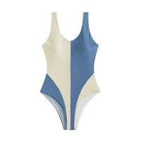 Jedno kupaće kostim za žene atletski kupaći kostim ženskim kolima za kontrolu trbuha kupa kostim V izrez