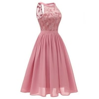 Padutske haljine za ženske zabave Casual Mini ženska haljina sunčane haljine ružičaste, 2xl