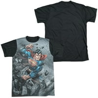 Superman - Superman i Doomsday - Crna košulja kratkih rukava - srednja