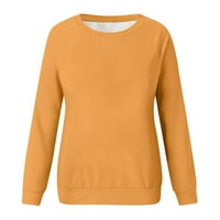 Ženska ležerna dukserica Solid Colore FIT FIT dečko džemperi za žene Pulover Dugih rukava Top odjeću