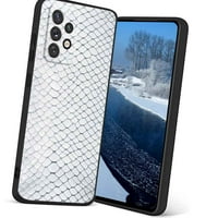 Kompatibilan je sa Samsung Galaxy-om 5G futrola za telefon, Crystal-Clear-zmija-kožna futrola Silikonska