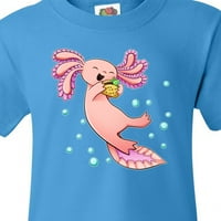 Inktastična slatka Axolotl voli majicu za mlade TACOS