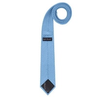 Jacob Alexander Polka Dot Print Muške Slim 2,75 džep za kravata - Baby Blue