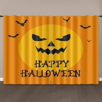 Halloween bundeve dekor zavjese zastrašujuće zavjese duge sa lubalom za spavaću sobu crne zavjese za
