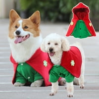 Pet Cape Paflake uzorak kućnog ljubimca Cosplay meka teksture modni psi kaputi sa kapuljačom za Božić