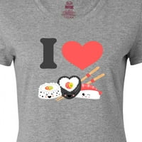 Inktastični kawaii Volim Sushi II ženska majica