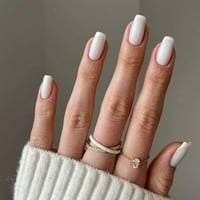 Bo pritisnite na noktima odvojive umjetne manikice Tips za nokte Square Head Lažni nokti lažni nokti nosite 07