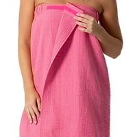 Lilgiuy Women plus size suknja modni casual ručnik za kupanje čvrsta cijev za cijev od gornjeg kupa za kupatilo za odmor