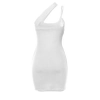 Ženske ljetne haljine Ženske haljine Mini duboki V-izrez Bodila lagana bijela XL