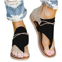 Pafei TYUGD POSH GLADIATOR Sandale za žene Thong Dressy T-remert Ortotic Casual Comfort Ravne sandale