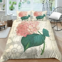 Vruća prodaja kućni dekor krevet mekani prekrivač 3D cvijeće Štampanje posteljine Postavljanje prekrivača,
