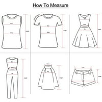Wendunide haljine za žene Ženske modne ispise V-izrez za zidanje tankih bodova Hrap HIPS majica duga