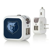 Memphis Grizzlies Solid Design USB punjač