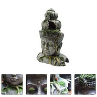 Akvarijum ornament Rezervoar za ribu Buddha Kip Uređenje sakrivanje sakrivanje špilje