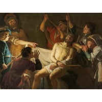 Van Hontorst Christ okrunjen trnjem slikarkom Extra Veliki XL Wall Art Poster Print