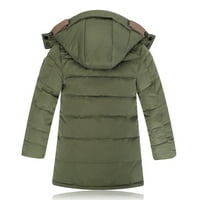 Entyinea devojke puffer jakna Lagana pakiranje naduvača jakna Vodootporni zimski kaput zeleni 150