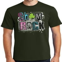 Muški šam rock St Patrick's DAN SHAMROCK majica, 3xl maslina