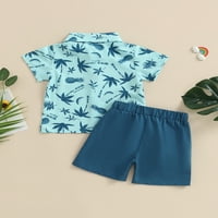 MA & Baby Toddler Boy Summer Outfit Set, majica s kratkim rukavima i kratke hlače Set odjeće