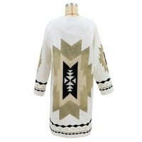 Ženska modna zimska vintage plemenska plemenska kardigan džemper bluza TOP COMFORT COLOR Trendy Cosy