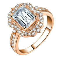 Nakit za žene, modna ženska cirkonija Bling Diamond Angagement Vjenčani prsten poklon za vaš ljubavnik,