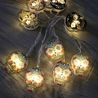 Noć vještica lubanja String Light LED lampica na otvorenom bajkom Roštilj Kućni bašta DECOR LAMPS DIY