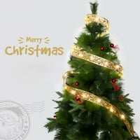 PXiakgy božićni ukrasi božićne trake bajke božićne LED svjetla dvostruka vrpca žica svjetla božićna
