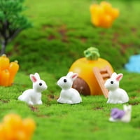 Slatka zečja minijaturna figurica Micro ukrasi bajke Ukrasi ukrasi ukrasi zakupe ukrasa zakorače ornara
