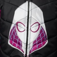 Marvel Spidey i njegovi nevjerojatni prijatelji Ghost-Spider-pauke Djevojke Zip up puffer jaknu Toddler