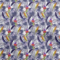 Onuone pamučne svilene ljubičaste tkanine tropskog lišća DIY odjeća za preciziranje tkanine tkanine