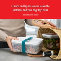 Svježe i uštedite plastičnu ravnu kutiju za ručak, nepropusno skladištenje hrane, spremnik za obrok,