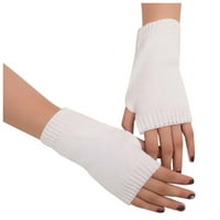 Chaolei Ženska djevojka pletena ruka bez prsta drže tople zimske rukavice meke tople rukavice za mitten