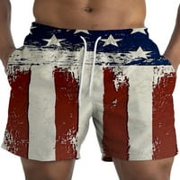 Muškarci Ljetne kratke hlače Američka zastava Štampane plaže Kratke hlače 4. jula Kupite trupce Loasets
