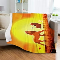 Lion King Likovi klasični flannel baba za bacanje Popularno kauč pokrivač kauč kauč na razvlačenje kampovanje