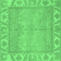 Ahgly Company Zatvoreni pravokutnik Oriental Emerald Green Tradicionalni predio, 5 '7'