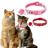 1. Trobojna ljubav Big Bell CAT ovratnik mačja glava sigurnosna kopča ovratnik za kućne ljubimce ovratnik