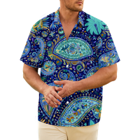Paisley Muška havajska majica Modni vrhunski ljetni vrh za putovanja i izlaske