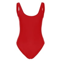 Žene kupaćih kostima One Elastic Cut Retro odijela Kupaći kupaći kupaći kupanje High Wogh Wigh Woth