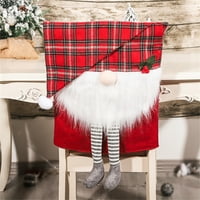 Božićna stolica navlake Snata Švedska Tonte Početna Božićno ukrasna stolica klizni poklopac