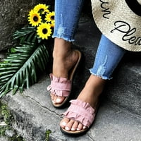 Ženske papuče dame stanovi sandale Sandale za vanjske žene ljetne cipele rimske sandale yutnsbel