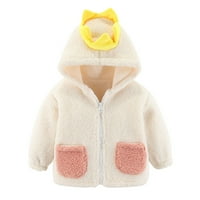 Vučena toddler crtani duksevi jakna toddler dječaci Djevojke zimske vjetrootporne crtane kapute od jakne