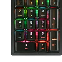 K Mini tasteri prijenosni crni RGB pozadinsko osvjetljenje USB mehanička tastatura za laptop Koristite