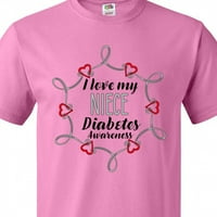 Inktastic Volim majicu za svijest o svijesti o nećakinjim dijabetesom