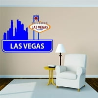 Učinite sami zidna naljepnica naljepnica Las Vegas Nevada Sjedinjene Države Glavni grad Geografska karta