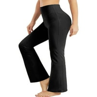 Bootcut yoga hlače za žene sa džepovima visoki struk casual bootleg pantalone plus veličina rastezanje