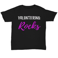 Košulje za volontiranje Rocks Funny Poklon za odrasle Uniznoj majici za volontere