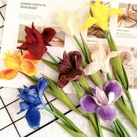 Umjetna iris cvijeća lažna silaska biljka Home Vjenčanje Dekor umjetnog cvijeta