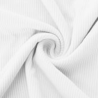 Ruziyoog Plus Veličina Žene Ljetni kratki rukav Solid Boja Seksi čipka Ležerne bluza The White XL